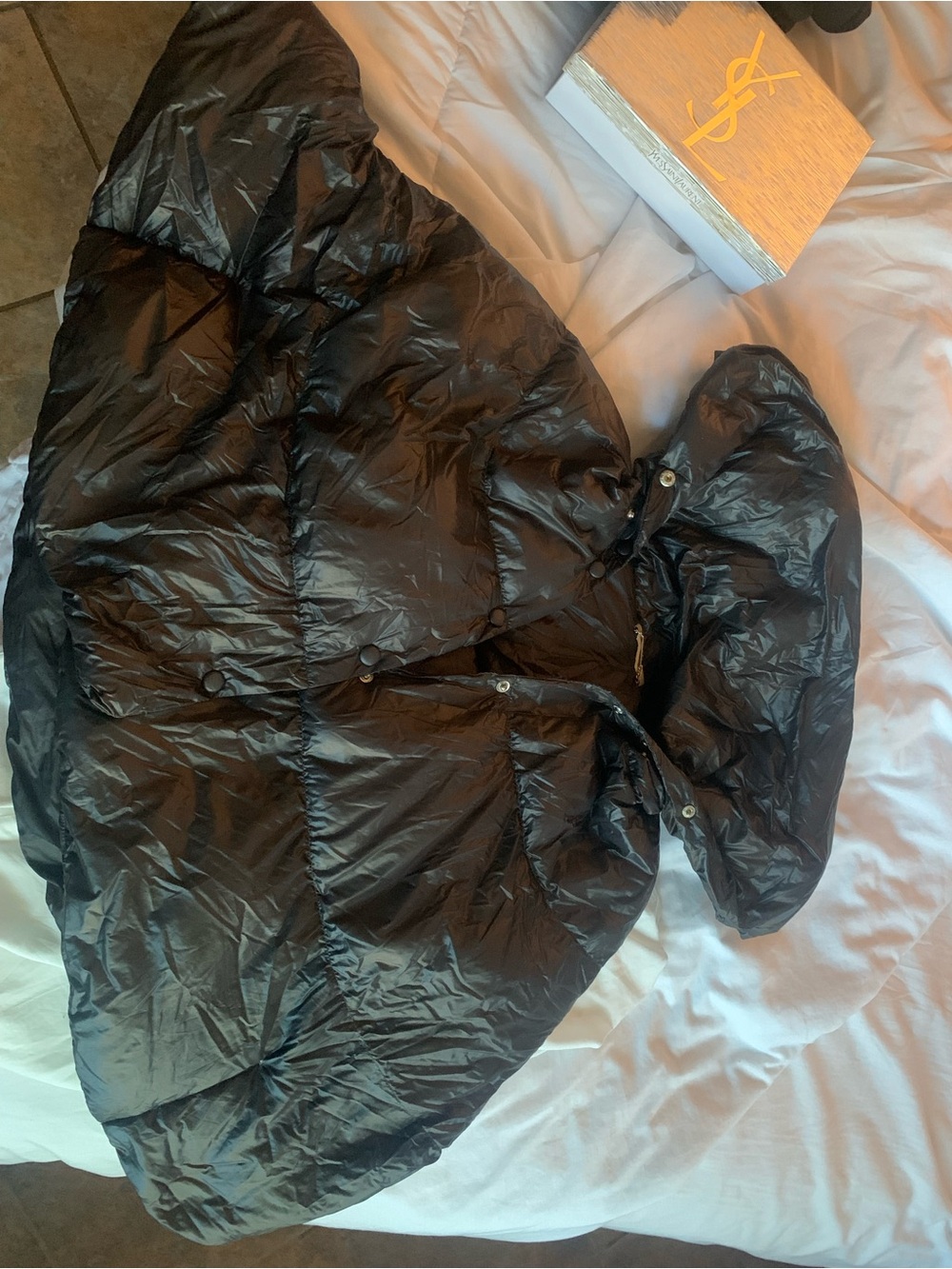 Liu Jo Black Quilted Puffer Cape